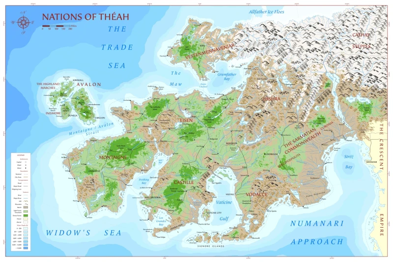 mappa di thea