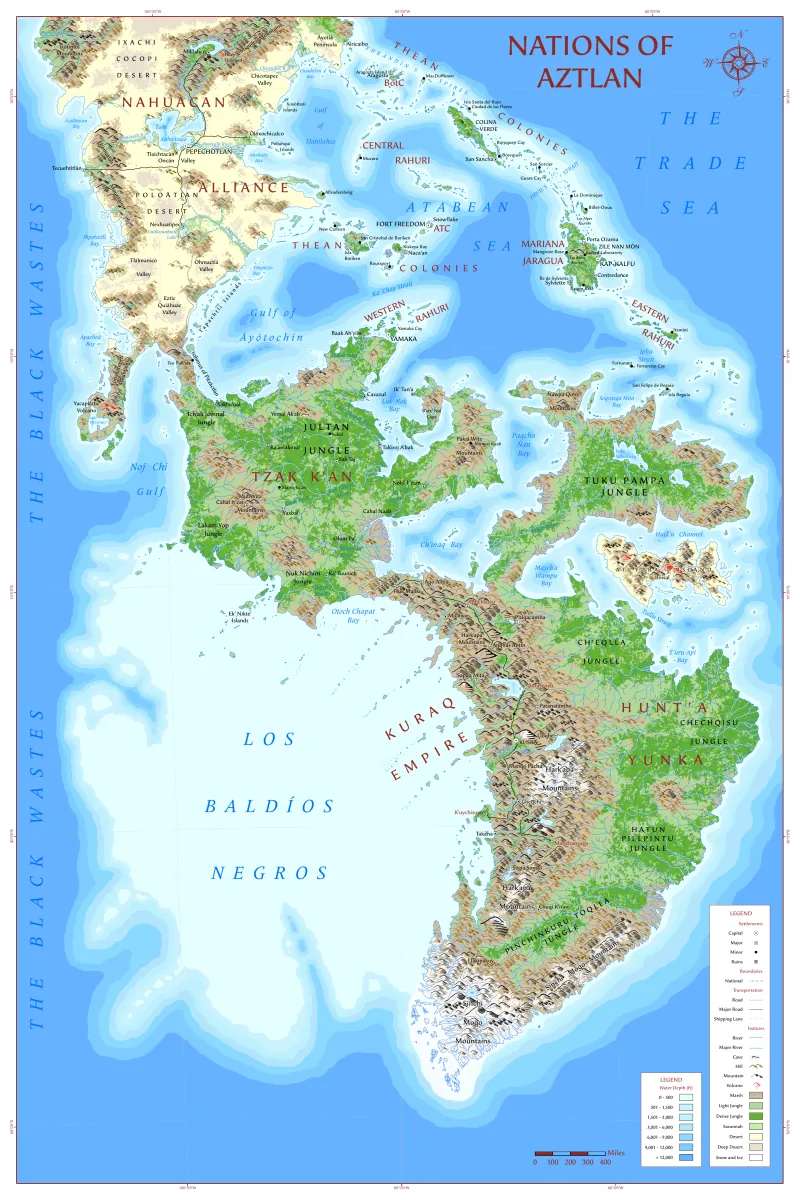 mappa di aztlan